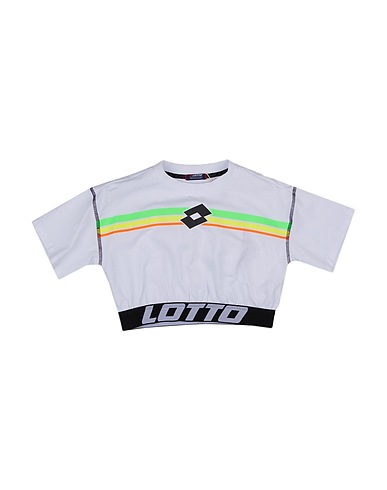 LOTTO T-shirt Bianco 96% Cotone, 4% Elastan