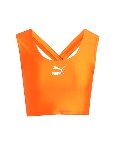 PUMA Crop top T7 Crop Top Orange 77% Polyester, 23% Elastane