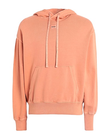 HUGO Hooded sweatshirt Salmon pink 100% Cotton