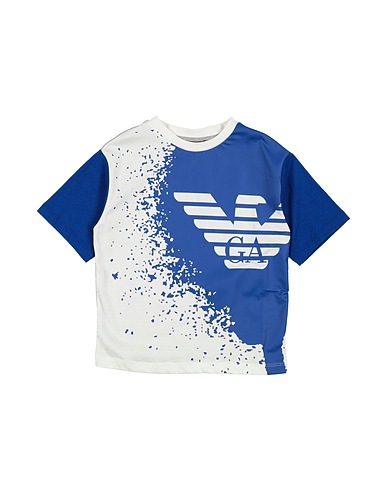 EMPORIO ARMANI T-shirt Bright blue 100% Cotton