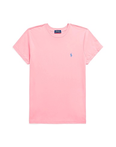 POLO RALPH LAUREN Basic T-shirt Light pink 100% Cotton