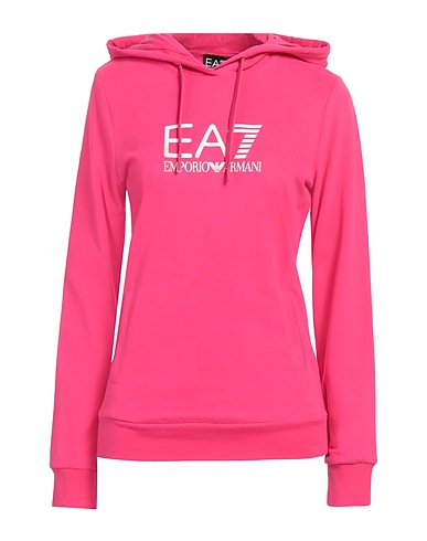 EA7 Hooded track jacket  Fuchsia 95% Cotton, 5% Elastane