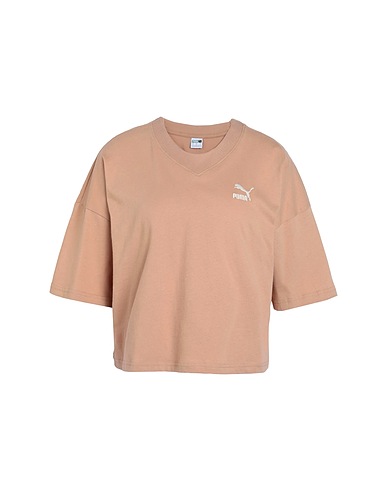 PUMA Basic T-shirt CLASSICS Oversized Tee	 Sand 100% Cotton