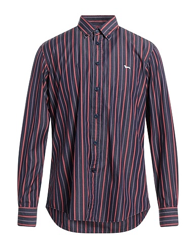HARMONT & BLAINE Striped shirt Midnight blue 100% Cotton