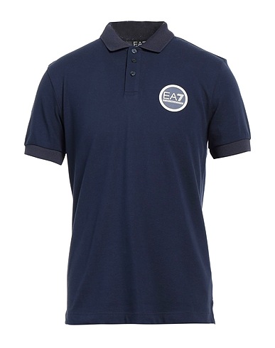EA7 Polo Blu notte 100% Cotone