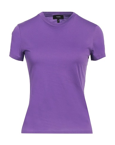 THEORY Basic T-shirt Purple 100% Pima Cotton