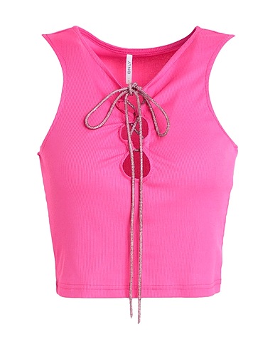 ONLY Crop top Fuchsia 93% Polyester, 7% Elastane