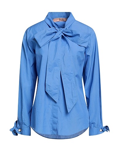 N°21 Solid colour shirts & blouses Light blue 100% Cotton