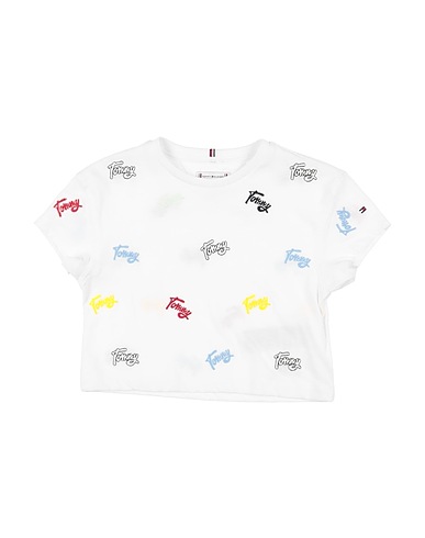 TOMMY HILFIGER T-shirt White 60% Cotton, 40% Polyester