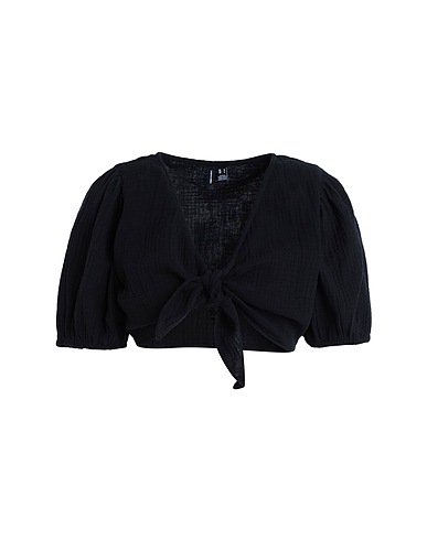 VERO MODA Top Nero 100% Cotone
