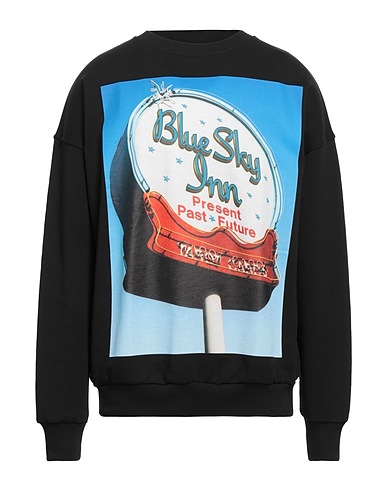 BLUE SKY INN Sweatshirt Black 96% Cotton, 4% Elastane