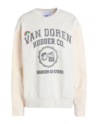 VANS Sweatshirt ANAHEIM SIDEWALL CREW
 Beige 70% Cotton, 30% Polyester