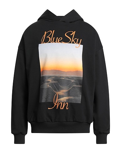 BLUE SKY INN Hooded track jacket  Black 100% Cotton