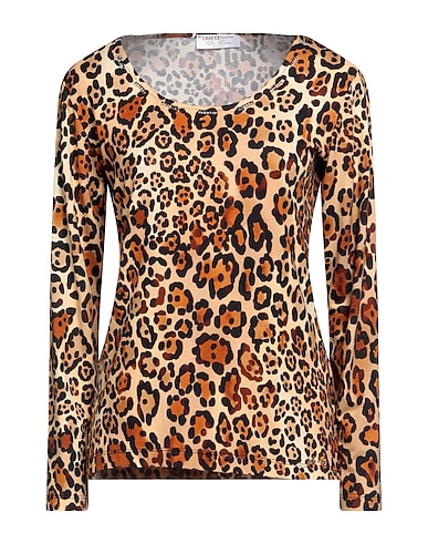 EAN 13 T-shirt Brown 95% Viscose, 5% Elastane