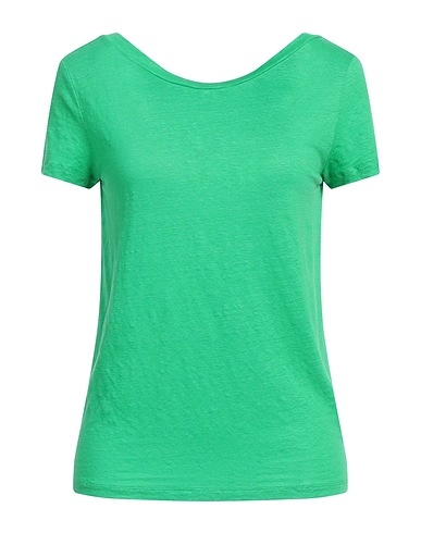 MAJESTIC FILATURES T-shirt Green 94% Linen, 6% Elastane