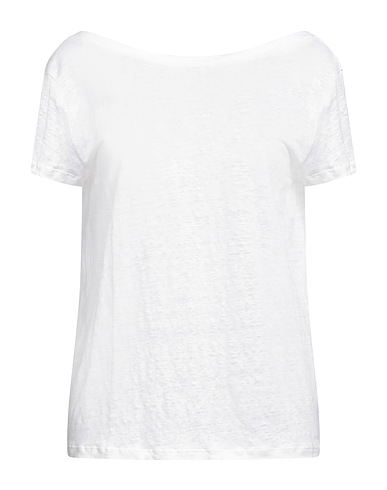 MAJESTIC FILATURES T-shirt Ivory 94% Linen, 6% Elastane