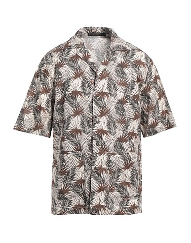 MESSAGERIE Camicia fantasia Testa di moro 100% Cotone