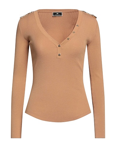 ELISABETTA FRANCHI Jumper Sand 72% Viscose, 28% Polyester