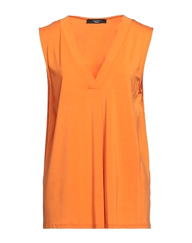 WEEKEND MAX MARA Top Orange 63% Lyocell, 30% Cotton, 7% Elastane