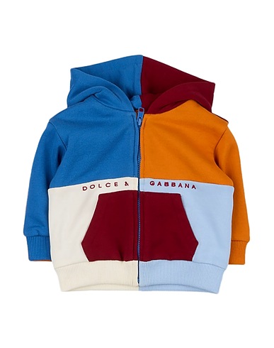 DOLCE&GABBANA Hooded track jacket  Orange 100% Cotton