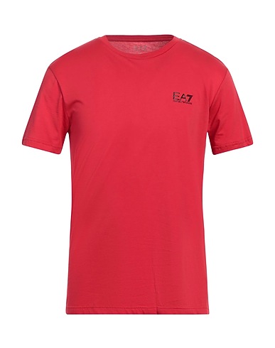 EA7 T-shirt Rosso pomodoro 100% Cotone