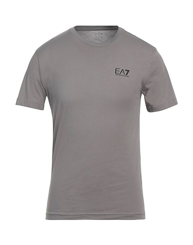 EA7 Basic T-shirt Light grey 100% Cotton