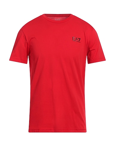 EA7 T-shirt basique ROSSO 100% Coton