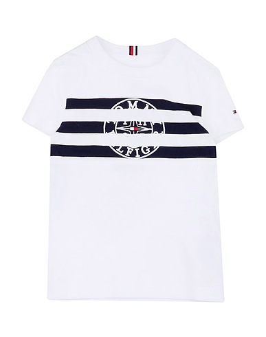 TOMMY HILFIGER T-shirt Bianco 100% Cotone