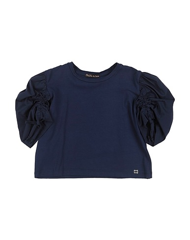 MANILA GRACE T-shirt Navy blue 90% Cotton, 10% Elastane