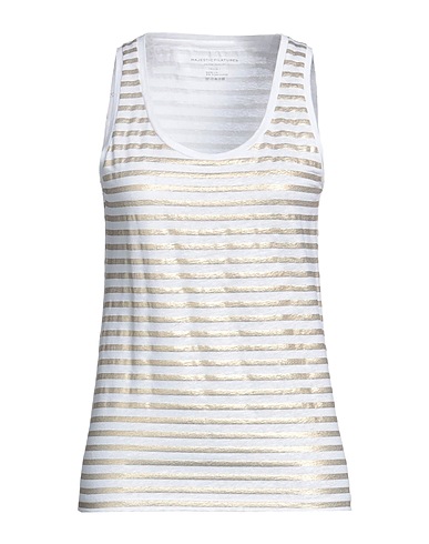 MAJESTIC FILATURES Tank top White 94% Linen, 6% Elastane