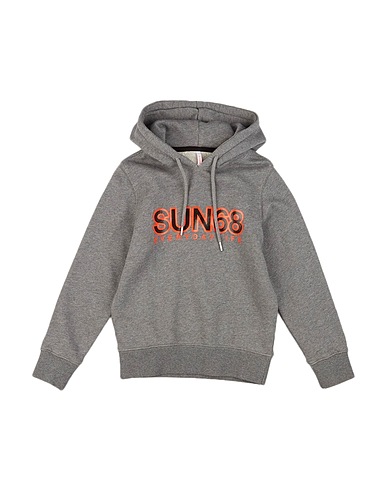 SUN 68 Felpa Grigio 100% Cotone