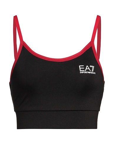 EA7 Top Black 90% Polyester, 10% Elastane