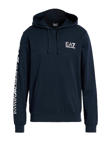 EA7 Hooded sweatshirt Midnight blue 100% Cotton