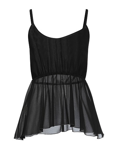 WHITE WISE Top Black 100% Polyester