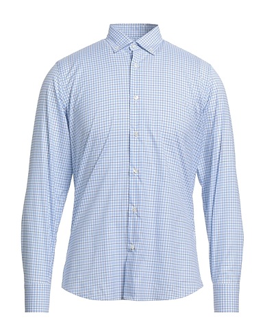 LIU •JO MAN Checked shirt White 100% Cotton