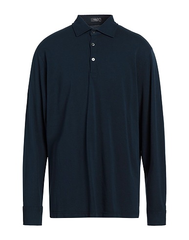 ROSSOPURO Poloshirt Nachtblau 100% Baumwolle