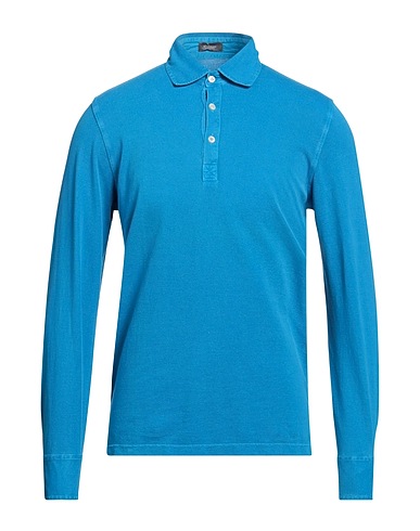 ROSSOPURO Polo shirt Azure 100% Cotton