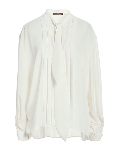 HIGH Solid colour shirts & blouses Off white 100% Polyester
