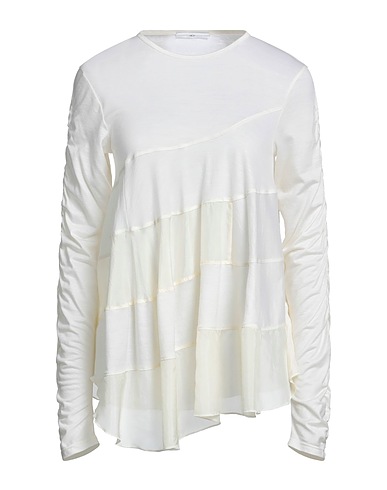 HIGH T-shirt Ivory 100% Wool, Silk