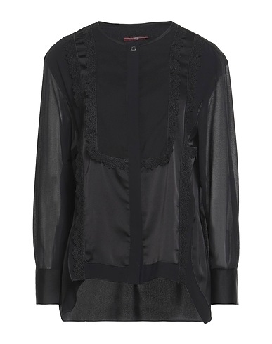 HIGH Solid colour shirts & blouses Black 100% Polyester