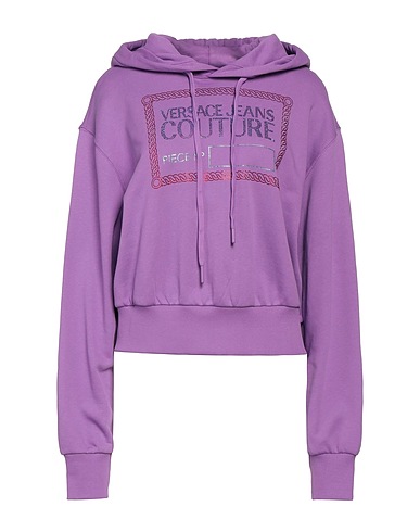 VERSACE JEANS COUTURE Felpa Malva 100% Cotone, Elastan