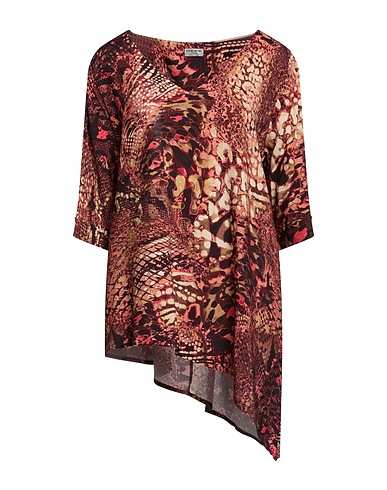 MORE by SISTE'S T-shirt Brown 100% Viscose