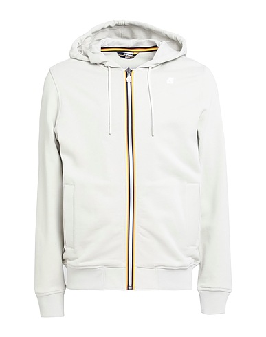 K-WAY Hooded track jacket  ANTHONY                       
 Light grey 100% Cotton