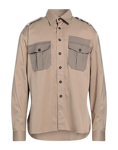DUNHILL Patterned shirt Beige 100% Cotton