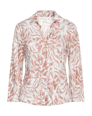 MAJESTIC FILATURES Linen shirt Brown 94% Linen, 6% Elastane