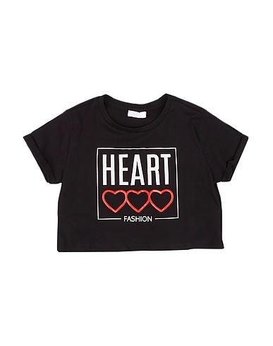 FUN & FUN T-shirt Black 100% Cotton