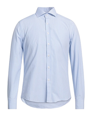 EGON von FURSTENBERG Camicia a righe Blu chiaro 100% Cotone