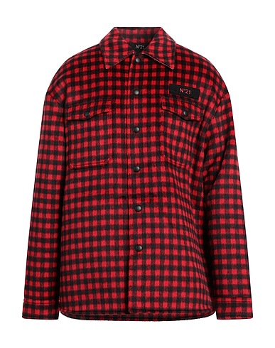 N°21 Checked shirt Red 40% Acrylic, 30% Polyester, 22% Wool, 5% Nylon, 3% Other Fibres