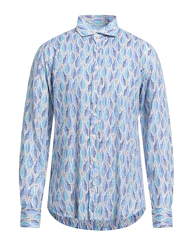 BASTONCINO Linen shirt Azure 100% Linen