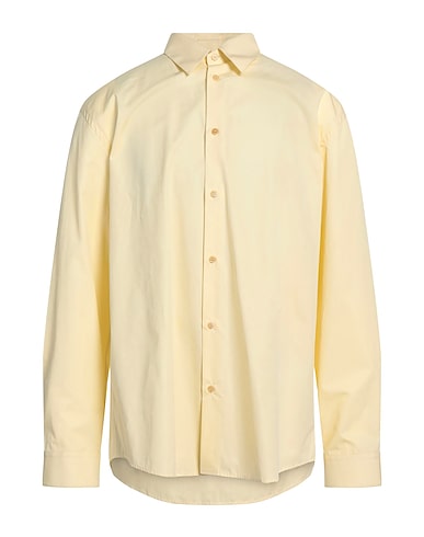OAMC Solid colour shirt Pastel yellow 100% Cotton, Silk